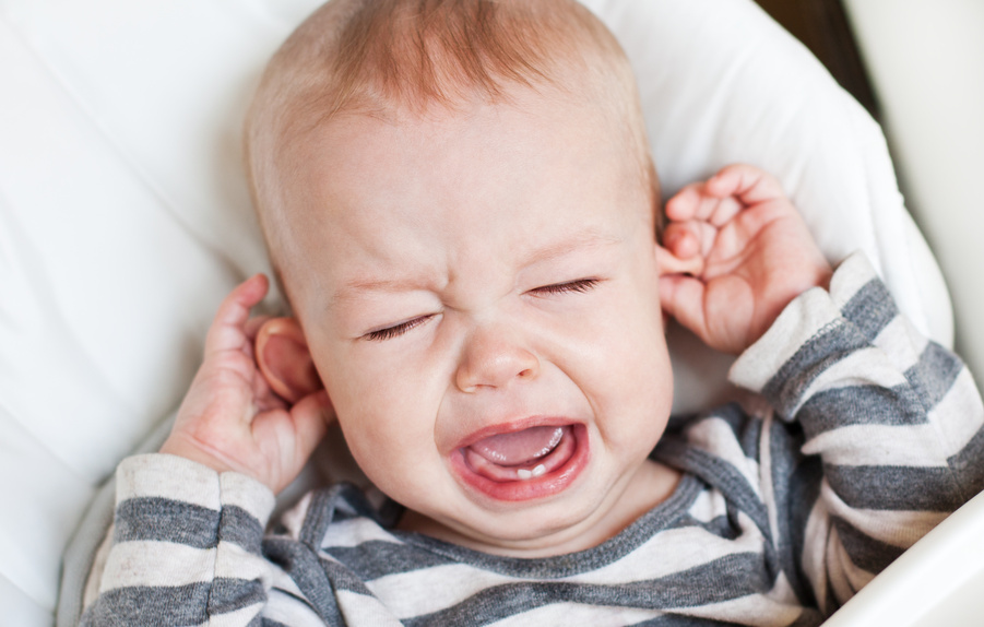 Boy Suffering From Ear Ache